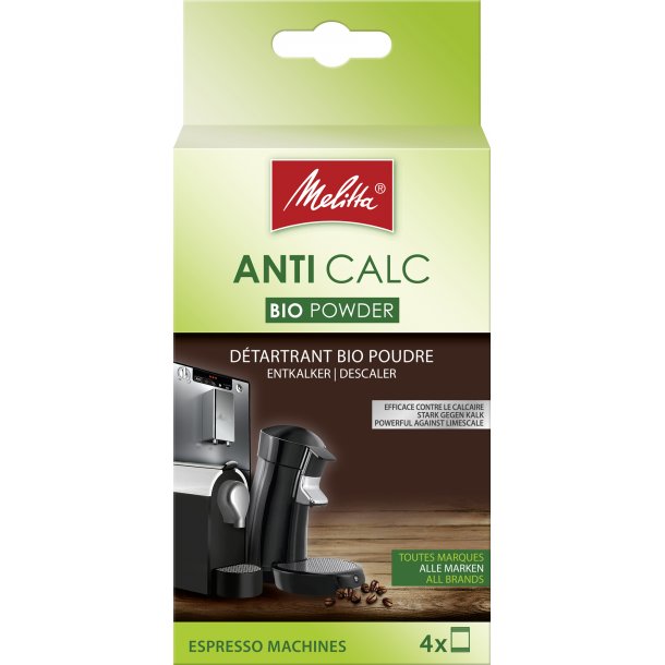 Bio Anti afkalkningspulver til Caffeo 4x40 gr. afkalker