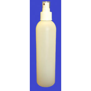 Flaske 250 ml hvid transparent med forstver og lg