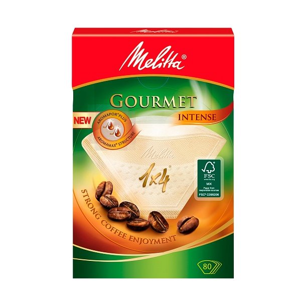Melitta kaffefilter 1x4/80 Gourmet Intense